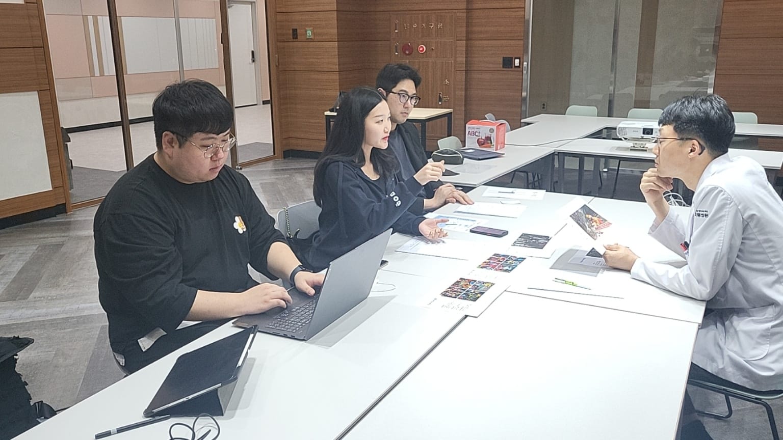 최석재 의사와의 인터뷰 현장